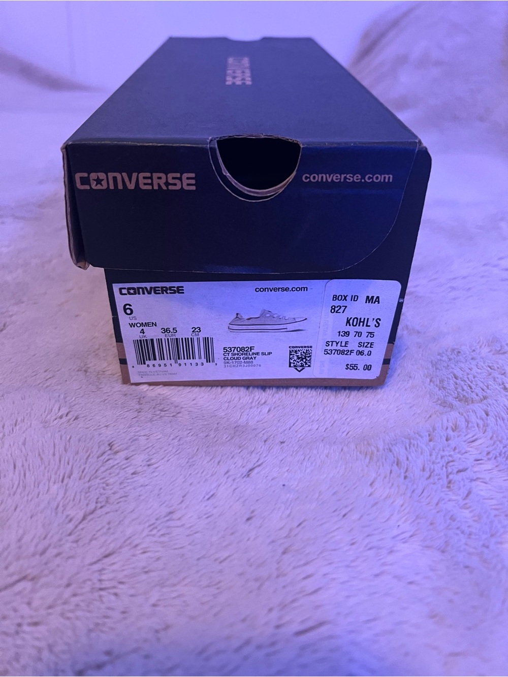 Converse Chuck Taylor All Star Low Top Sneakers Womens size 6 Shoreline slip